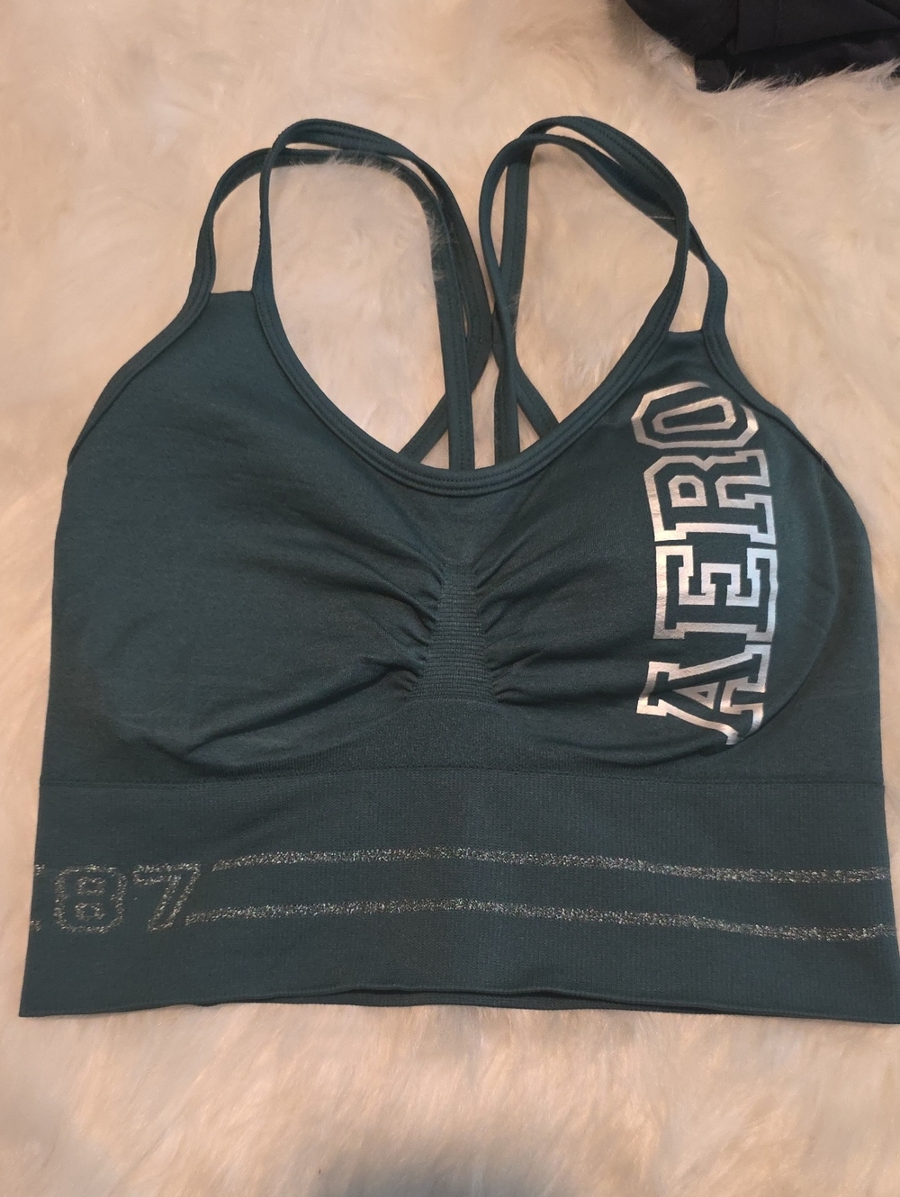 Women's Aeropostale Green Sports Bra. Never Worn